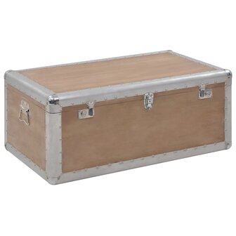 Opbergkist 91x52x40 cm massief vurenhout bruin 1