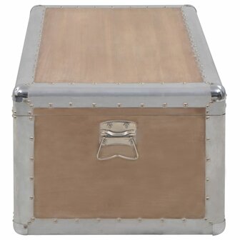 Opbergkist 91x52x40 cm massief vurenhout bruin 4