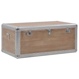 Opbergkist 91x52x40 cm massief vurenhout bruin 5