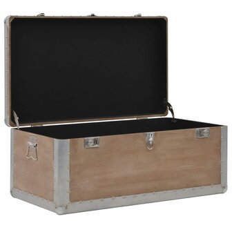 Opbergkist 91x52x40 cm massief vurenhout bruin 10