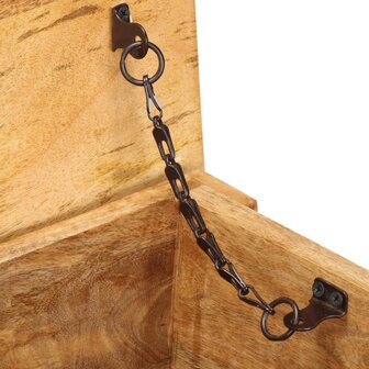 Opbergbox 99x35x48 cm massief mangohout 6