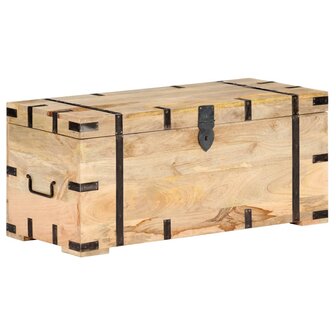 Opbergkist 90x40x40 cm massief mangohout 1