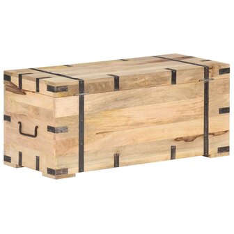 Opbergkist 90x40x40 cm massief mangohout 4