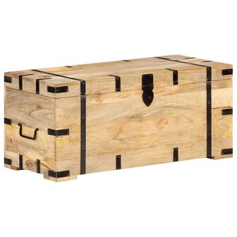 Opbergkist 90x40x40 cm massief mangohout 10