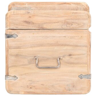 Kist 40x40x40 cm massief acaciahout 4