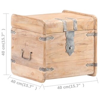 Kist 40x40x40 cm massief acaciahout 9
