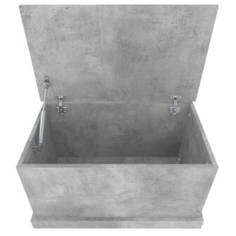 Opbergbox 70x40x38 cm bewerkt hout betongrijs 8
