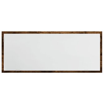 Badkamerspiegel met LED 100x8,5x37cm bewerkt hout gerookt eiken 6