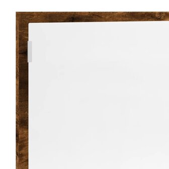 Badkamerspiegel met LED 100x8,5x37cm bewerkt hout gerookt eiken 9