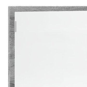 Badkamerspiegel 100x8,5x37 cm bewerkt hout grijs sonoma eiken 9