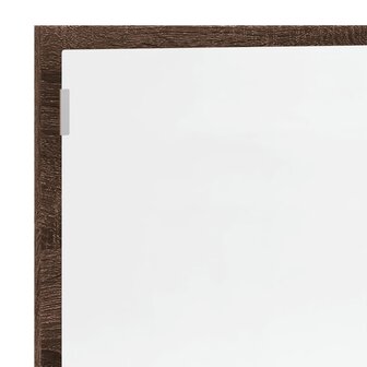 Badkamerspiegel met LED 100x8,5x37 cm bewerkt hout bruin eiken 9