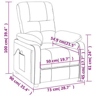 Massagestoel stof donkergrijs 11