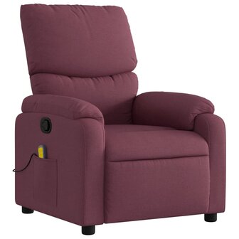 Massagestoel verstelbaar stof paars 3