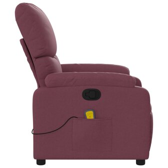 Massagestoel verstelbaar stof paars 5