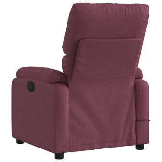 Massagestoel verstelbaar stof paars 6
