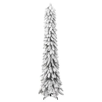 Kunstkerstboom met verlichting en sneeuw 130 LED&amp;apos;s 210 cm 4