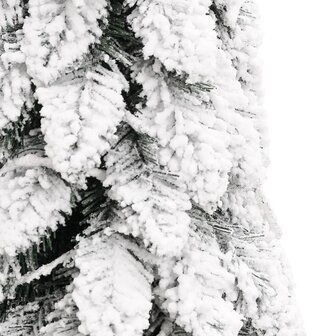 Kunstkerstboom met verlichting en sneeuw 130 LED&amp;apos;s 210 cm 6