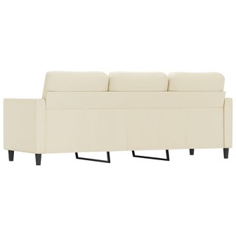 Driezitsbank 180 cm kunstleer cr&egrave;mekleurig 5