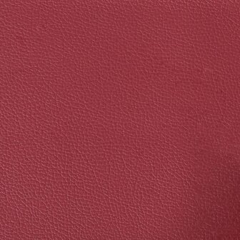 Tweezitsbank 140 cm kunstleer wijnrood 7