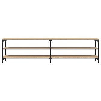 Tv-meubel 200x30x50 cm bewerkt hout metaal sonoma eikenkleurig 5