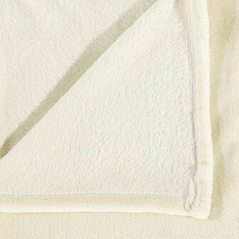 Deken 130x170 cm polyester cr&egrave;mekleurig 4