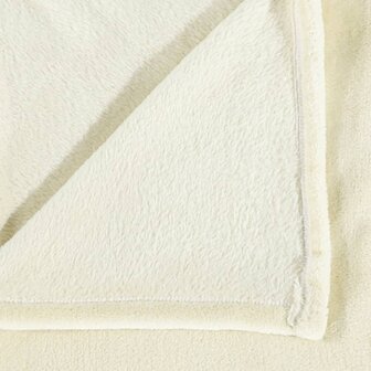 Deken 150x200 cm polyester cr&egrave;mekleurig 4