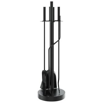 5-delige Haardset 18x66 cm staal 6
