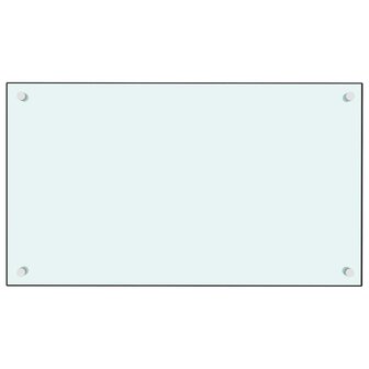 Spatschermen keuken 2 st 70x60 cm gehard glas wit 3