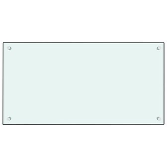 Spatschermen keuken 2 st 80x40 cm gehard glas wit 3