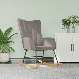 Schommelstoel stof taupe 1