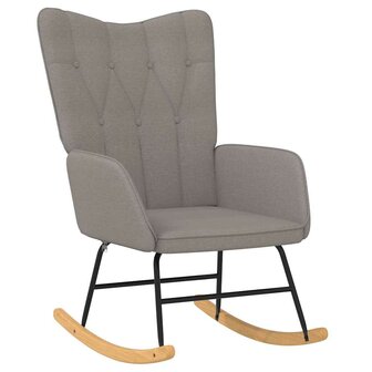 Schommelstoel stof taupe 2