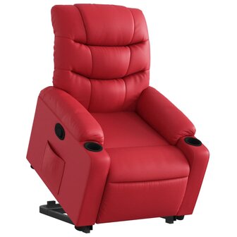 Sta-op-stoel kunstleer rood 3