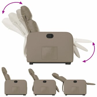 Sta-op-stoel kunstleer cappuccinokleurig 6