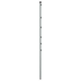 Schuttingpalen 15 st 120 cm gegalvaniseerd staal zilverkleurig 3