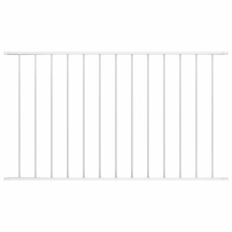 Hekpaneel 1,7x0,75 m gepoedercoat staal wit 1