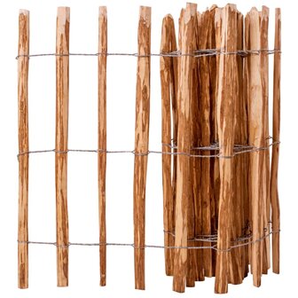 Hek 90x500 cm hazelaarhout 1