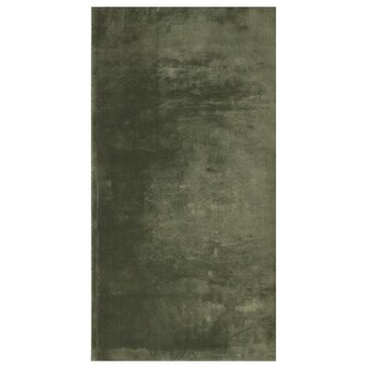 Vloerkleed HUARTE laagpolig zacht wasbaar 60x110 cm bosgroen 2