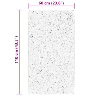 Vloerkleed HUARTE laagpolig zacht wasbaar 60x110 cm bosgroen 10