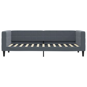 Slaapbank 80x200 cm fluweel donkergrijs 3