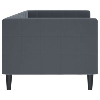 Slaapbank 80x200 cm fluweel donkergrijs 4