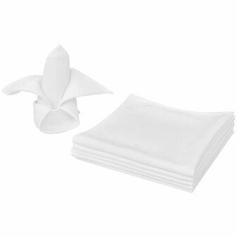 Servetten wit 10 stuks 50 x 50 cm 1