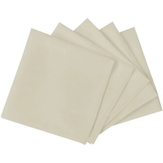 Servetten 100 stuks cr&eacute;me 50x50 cm 2