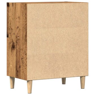 Dressoir 57x35x75 cm bewerkt hout oud houtkleurig 6