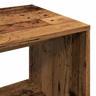 Kledingkast 80x40x110 cm bewerkt hout oud houtkleurig 8