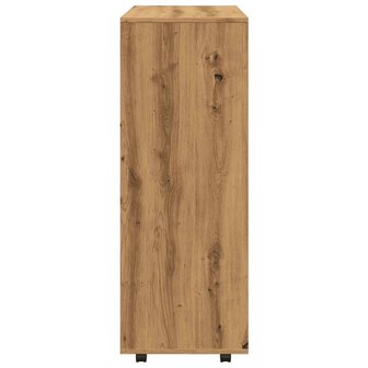 Kledingkast 80x40x110 cm bewerkt hout artisanaal eikenkleur 6