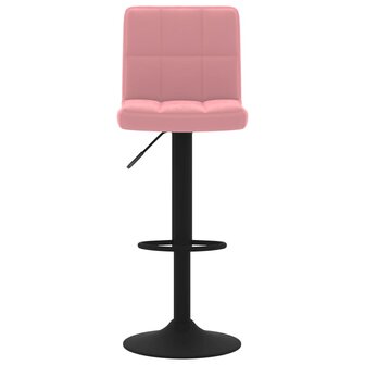 Barkruk fluweel roze 3