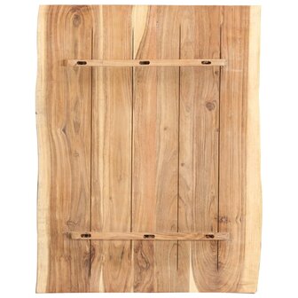 Tafelblad 80x(50-60)x3,8 cm massief acaciahout 2