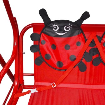 Kinderschommelstoel rood 4