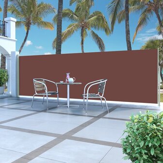 Zijluifel uittrekbaar 160x500 cm bruin 1