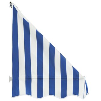 Luifel 400x120 cm blauw en wit 4